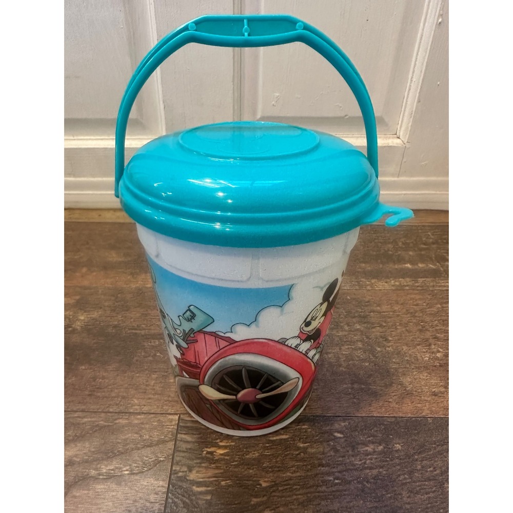 Disney World Popcorn‎ Bucket & Lid Whirley Drink Works Goofy Donald Mickey Pluto